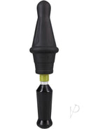 Fort Troff Robo Rammer Rotating Beaded Anal Probe Black featuring a sleek design with rotating beaded shaft.