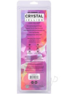 Crystal Jellies Anal Delight Anal Plug 5 inch Teal packaging, highlighting stimulating shape and safe features.