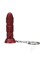 Polynesian Ti-Key Chains Lele Lele Air Idol Red keychain with intricate design and vibrant red color