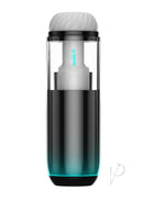 Kaotik Labs The Cocoon App Controlled Masturbator Black/Blue showcasing its sleek design and pulsating features.