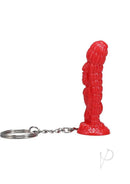 Polynesian Ti-Key Chains Ula Make Fire Idol Red showcasing vibrant design on a keychain.