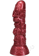 Polynesian Lele Lele Air Idol Vibrating Dildo with Remote Control, bold and detailed design inspired by island artistry.