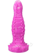 Vac-U-Lock Fantasy Fuckers Tentacle Travel Silicone Dildo Pink showcasing its unique tentacled design and vibrant color.