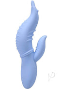 Polynesian Into The C Seahorse Vibrator Siren in soft blue color, designed for intuitive comfort and targeted stimulation.