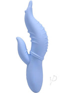 Polynesian Into The C Seahorse Vibrator Siren in soft blue color, designed for targeted pleasure and comfort.