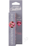 GoodHead Pout Perfection Lip Balm Coconut Cream 0.5 Oz packaging with coconut and lips design.