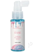 Ease Throat Relaxing Spray Cotton Candy 2 Oz bottle with a fine mist applicator for a soothing experience.