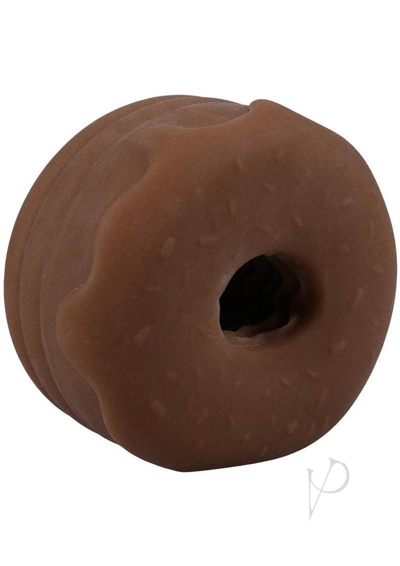 Goodhead Chocolate Donut Blow Job Set featuring a realistic donut-shaped stroker in soft, textured material.