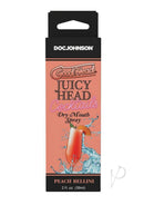 GoodHead Juicy Head Cocktails Dry Mouth Spray Peach Bellini packaging with vibrant design and peach flavor highlighted.