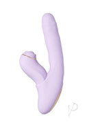 Svakom DuoGlow Rechargeable Dual Vibrator Lavender showcasing its innovative design and customizable features.