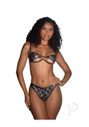 Playboy Shimmer Bunny Set 2 Piece XSmall Silver modeled by a model showing off its sheer mesh and distinctive design.