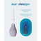 Du Douche Midnight design features easy click-connect parts and wide mouth opening for filling and sanitizing.
