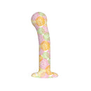 Catch The Bouquet G-spot Silicone Dildo featuring colorful floral design on premium silicone.