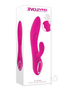 Evolved G-Tapper Double Tapping Rabbit Vibrator Pink packaging showcasing its innovative design for dual stimulation.