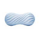Tenga Flex Bubbly Blue Stroker with a spiral-ribbed blue design for enhanced pleasure and flexible grip.