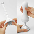 Tenga Flex Bubbly Blue Stroker shown in hands, showcasing its unique design and flexible structure.
