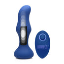 Thump-it Slim Curved Thumping Anal Plug with controller showcasing its unique design and texture.