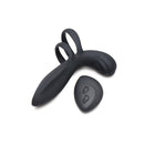 Trinity Men Vibrating Girth Enhancer with Remote Control, phthalate-free silicone, includes remote for deep vibration.