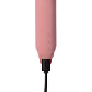 Je Joue Amour Heart-Shaped Fluttering Tip Bullet Vibrator Pale Rosette charging port and buttons.