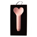Je Joue Amour Heart-Shaped Fluttering Tip Bullet Vibrator Pale Rosette in elegant packaging.