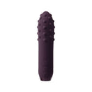 Je Joue Duet Multi-Surfaced Bullet Vibrator Purple, compact personal massager with textured surface for stimulation.