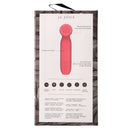 Je Joue Vita Wand Tip Bullet Vibrator Watermelon Pink packaging showing features and design.