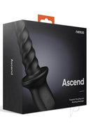 Nexus Ascend Thrusting Rotating Prostate Massager Black packaging showcasing its powerful features.