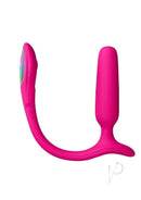 Lovense Lush Anal App-Controlled Compact Powerful Butt Plug in vibrant pink design for discreet, powerful stimulation.