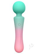 M'Lady Silicone Rechargeable Pleasure Wand Gradient in a soft gradient color design, ideal for relaxation and pleasure.