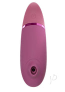 Womanizer Next Sensual Collection Air Clitoral Stimulator Pink front view showing its elegant design and features.