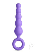 INYA Slip Silicone Anal Plug Purple, tapered design for comfortable anal exploration, featuring a finger ring for easy handling.