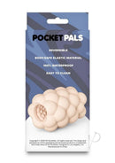Pocket Pals Stroker Bubbles Vanilla reversible stimulator with soft bubble texture.
