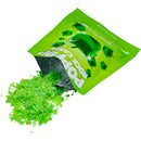 Popping Rock Candy Atomic Apple Oral Sex Candy in a green package with fizzy candy spilling out.