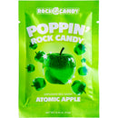 Popping Rock Candy Atomic Apple Oral Sex Candy packaging featuring vibrant green design and fizzy apple illustration.