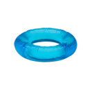 Rock Candy Gummy Ring Stretch Cock Ring 2 Pack Blue - Extra thick, blue stretchy cock ring for enhanced erection support.