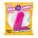 Rock Candy Atomic Honey Stinger Bullet Vibrator Pink packaging with colorful graphics and product features.