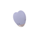 Sublime Wild At Heart Silicone Heart Shaped Vibe Lilac, a compact external clitoral stimulator in lilac color.