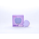 Sublime Wild At Heart Silicone Heart Shaped Vibe Lilac in packaging with a heart-shaped design, showcasing a soft lilac color.