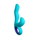 FemmeFunn Klio Triple Action Thumping Rabbit Vibrator Turquoise showcasing its unique design and features.