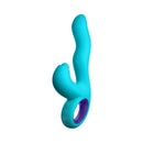 FemmeFunn Klio Triple Action Thumping Rabbit Vibrator Turquoise showcasing its unique design and features.