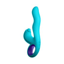FemmeFunn Klio Triple Action Thumping Rabbit Vibrator Turquoise in a sleek design for ultimate pleasure.