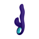 FemmeFunn Klio Triple Action Thumping Rabbit Vibrator Dark Purple for powerful, customizable pleasure experiences.