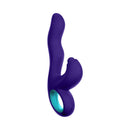 FemmeFunn Klio Triple Action Thumping Rabbit Vibrator Dark Purple, designed for customizable pleasure and intense stimulation.