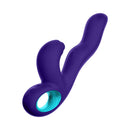 FemmeFunn Klio Triple Action Thumping Rabbit Vibrator Dark Purple showcasing its unique design and powerful features.