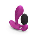 Love To Love Witty Silicone P & G Vibrator Sweet Orchid in vibrant purple with remote control.
