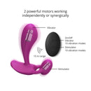 Love To Love Witty Silicone P & G Vibrator Sweet Orchid with remote and powerful dual motors.
