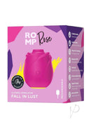 Romp Rose 2.0 Air Clitoral Stimulator Pink packaging with innovative Pleasure Air Technology design.