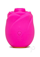 Romp Rose 2.0 Air Clitoral Stimulator Pink, a pink pleasure device with rose design for contactless stimulation.