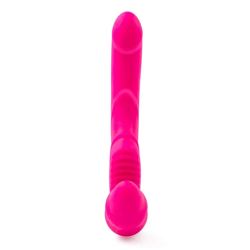 Together Strapless Remote Control Vibrator Pink, a premium couples vibrator in bright pink silicone design.