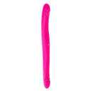 Together Duo Pink Vibrating Dildo in vibrant pink silicone, designed for synchronized stimulation and partner intimacy.